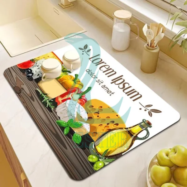 Kitchen dryer mat