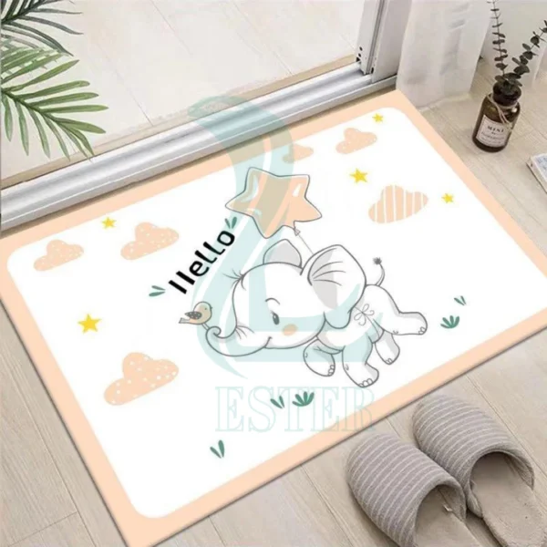 LESTER Elephant Joy Anti-Slip Bathroom Mat