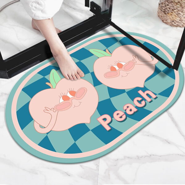 LESTER Peach Bliss Anti-Slip Bathroom Mat