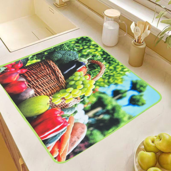 LESTER-Harvest Basket Kitchen Mat