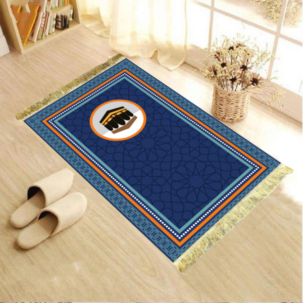 LESTER Premium Blue Water-Absorbent Prayer Rug