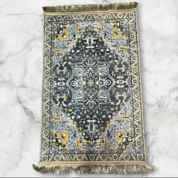 LESTER Blue-Grey Water-Absorbent Prayer Rug - Image 3