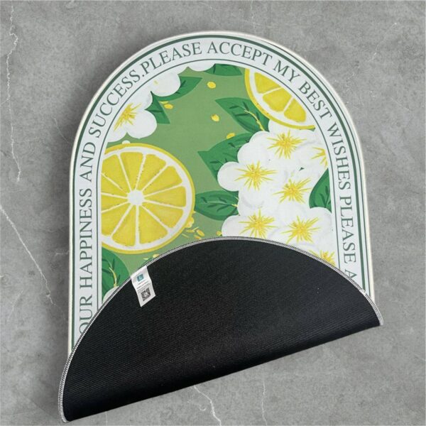 LESTER Green Floral Anti-Slip Bathroom Mat - Image 4