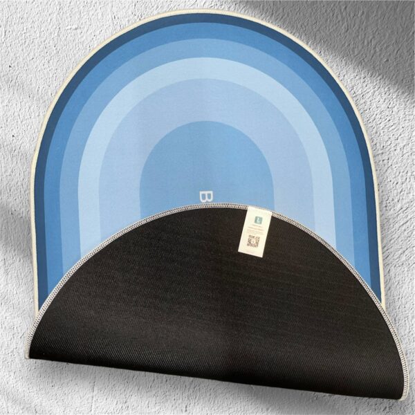 LESTER Blue Oval Anti-Slip Bathroom Mat - Image 3
