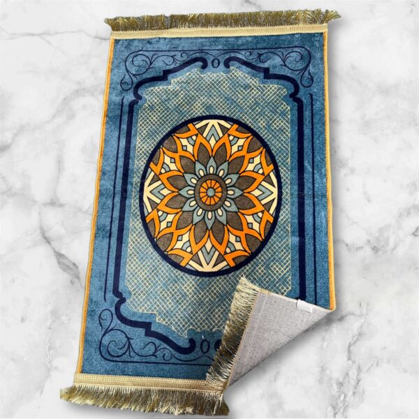 LESTER Classic Anti-Slip Blue Prayer Rug - Image 2