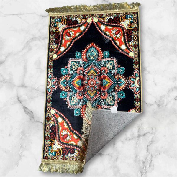 LESTER Traditional Floral Red Prayer Rug - Image 3