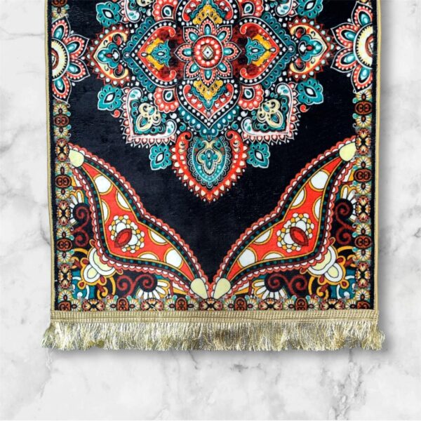 LESTER Traditional Floral Red Prayer Rug - Image 2
