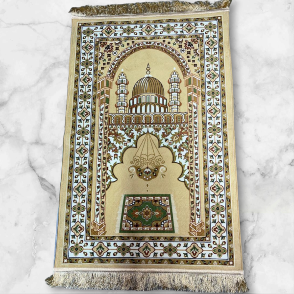 LESTER Golden Elegance Anti-Slip Prayer Rug - Image 2
