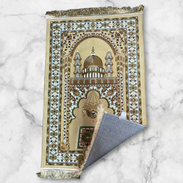 LESTER Golden Elegance Anti-Slip Prayer Rug - Image 3