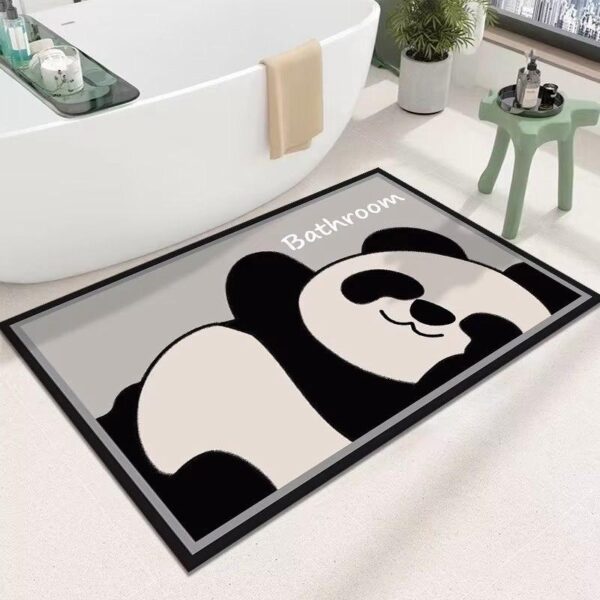 LESTER Panda Non-Slip Bathroom Doormat