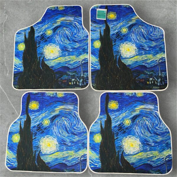 LESTER Water-Absorbent Car Mat Set – Starry Night Design