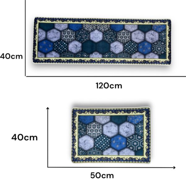 LESTER-Moroccan Mosaic Kitchen Mat Set Size 40*60-40*120 - Image 4