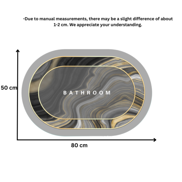 LESTER Wave Design Anti-Slip Bathroom Mat - Image 2