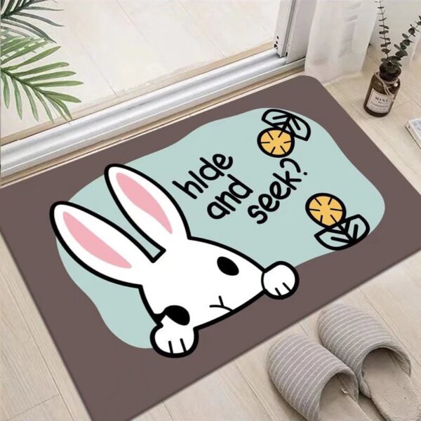 LESTER Non-Slip Entrance Bathroom Mat Diatom Leather Skin Floor Mats