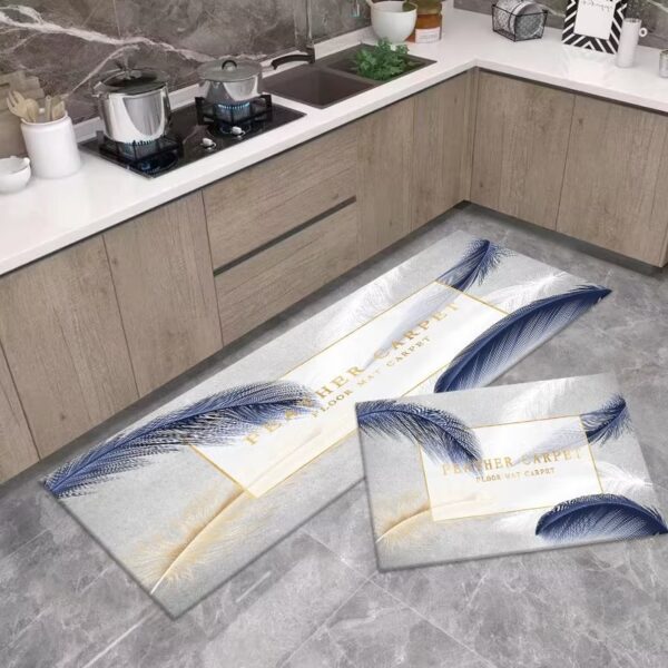 LESTER-Feather Elegance Kitchen Mat Set Size 40 *60-40*120