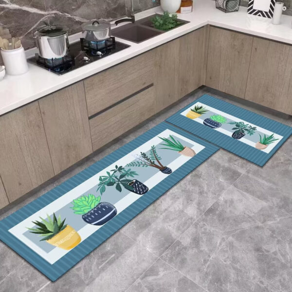 LESTER-Succulent Serenity Kitchen Mat Set