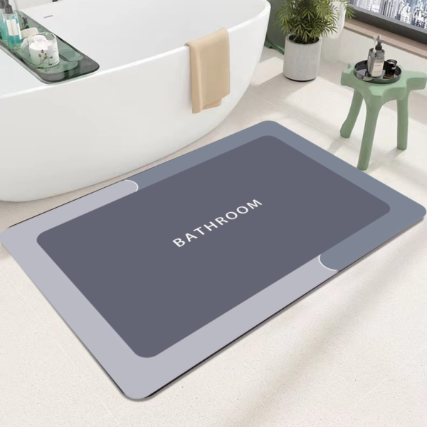 LESTER Elegance Gray Diatom Bath Mat