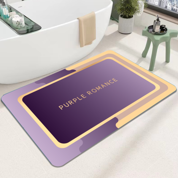 LESTER Luxe Purple Diatom Bath Mat